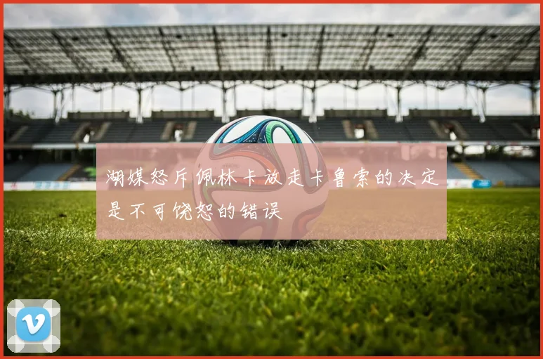 湖媒怒斥佩林卡放走卡鲁索的决定是不可饶恕的错误